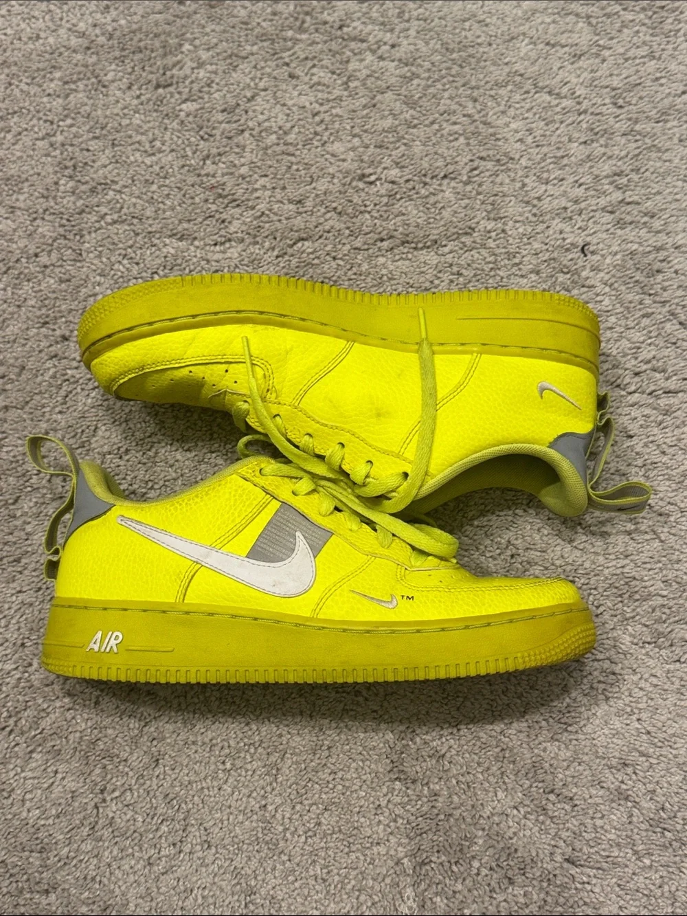 Nike Air Force 1 Low Neon Yellow with White Swoosh